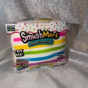 One SmushMart Rainbow Layer Cake Squishy
Great for birthday parties.